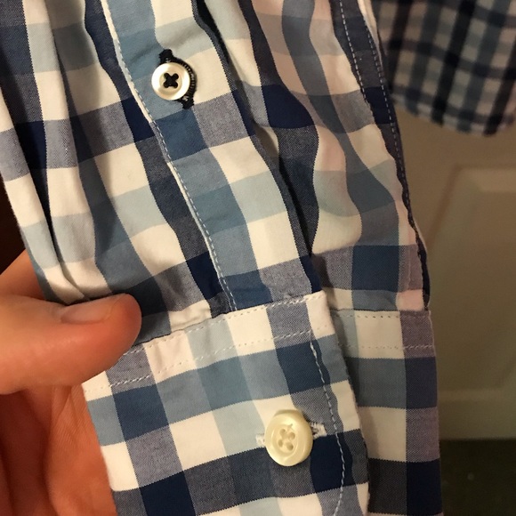 Tommy Hilfiger Blue & White Plaid LS Button Down Mens Medium M - Picture 10 of 12